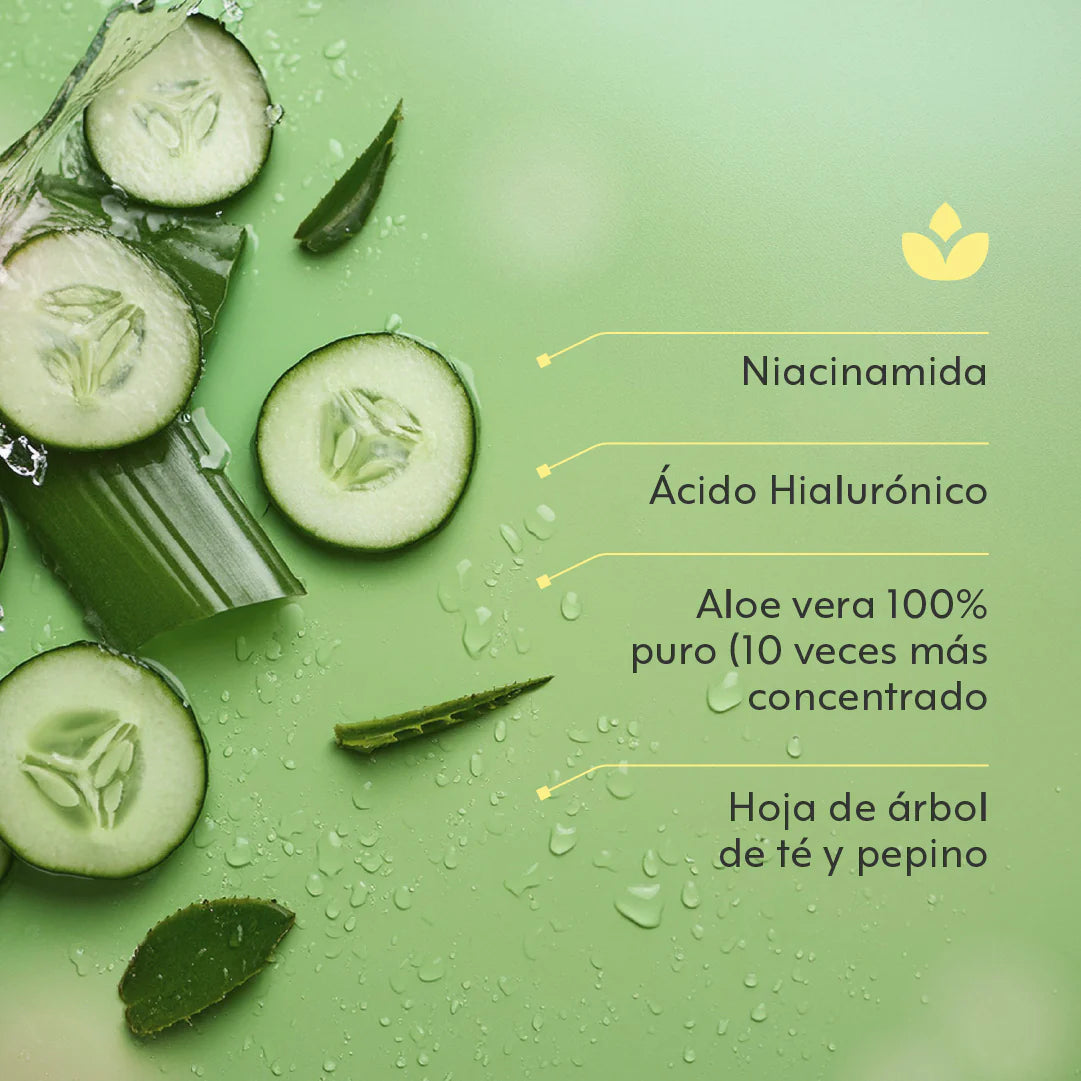 Gel de Aloe Vera Natural PENKALOE – Hidratante, Repara Cicatrices y Controla Acné