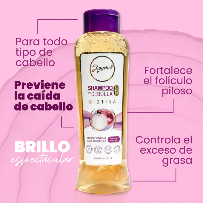 🧴 Shampoo de Cebolla Natural – ANYELUZ