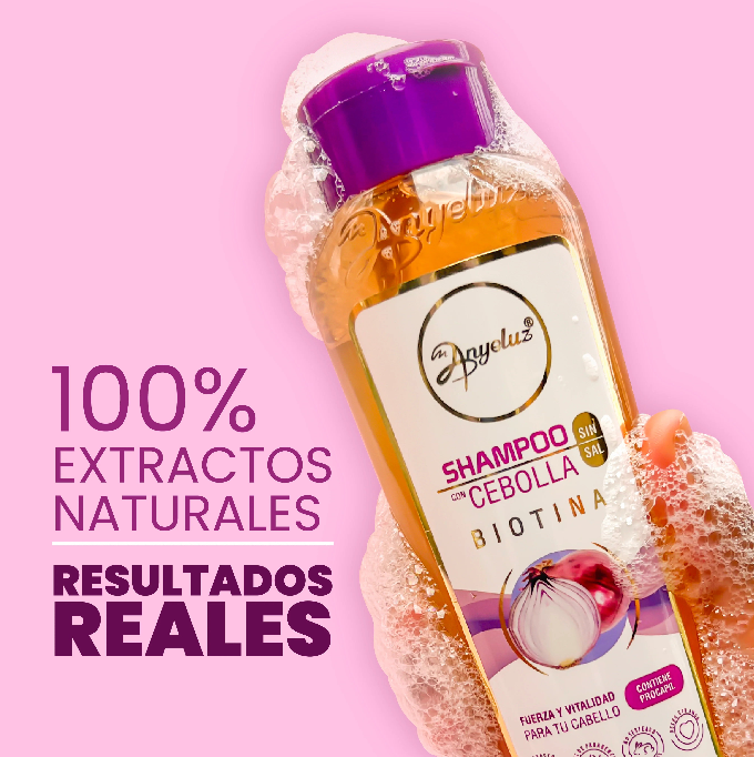 🧴 Shampoo de Cebolla Natural – ANYELUZ