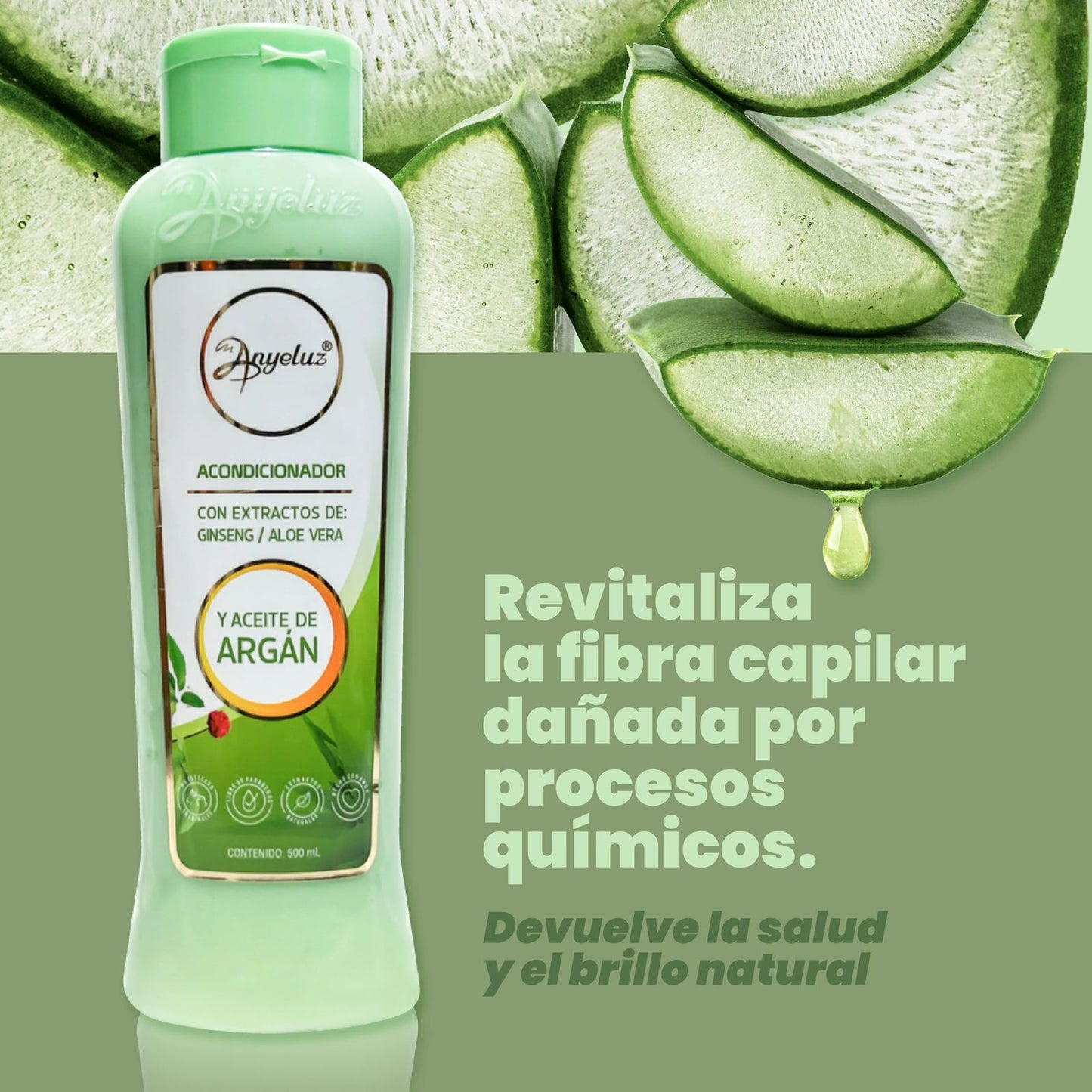 Acondicionador - Argán y Aloe Vera - ANYELUZ
