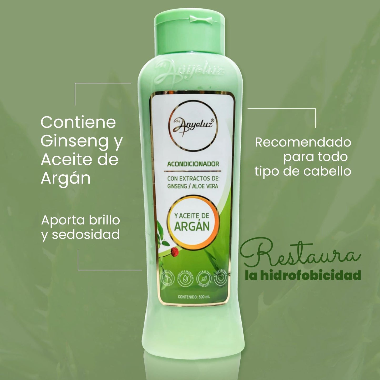 Acondicionador - Argán y Aloe Vera - ANYELUZ