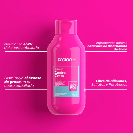 ✨ Shampoo Control Grasa – Poción+ (Mayoristas)
